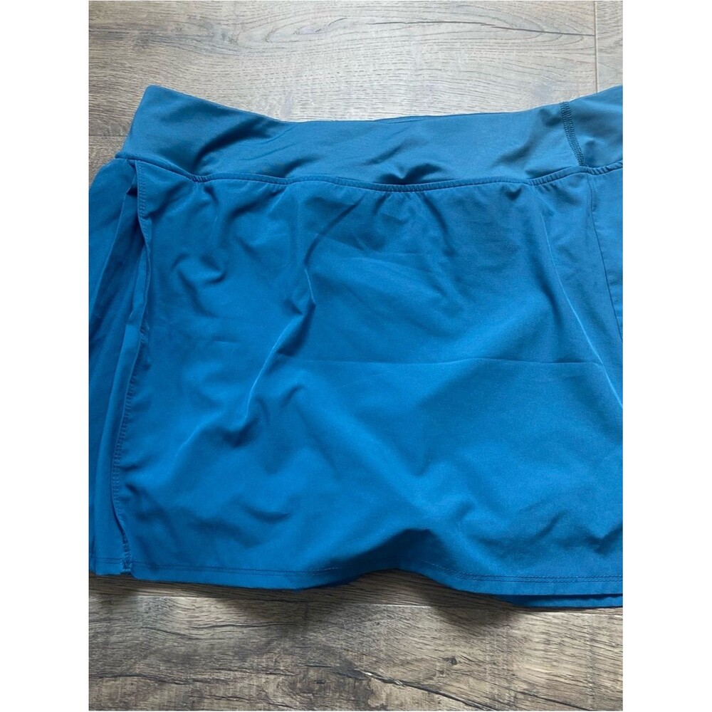 Womens L Athletic Skort Swim Pockets Adjustable Feminine Pleated